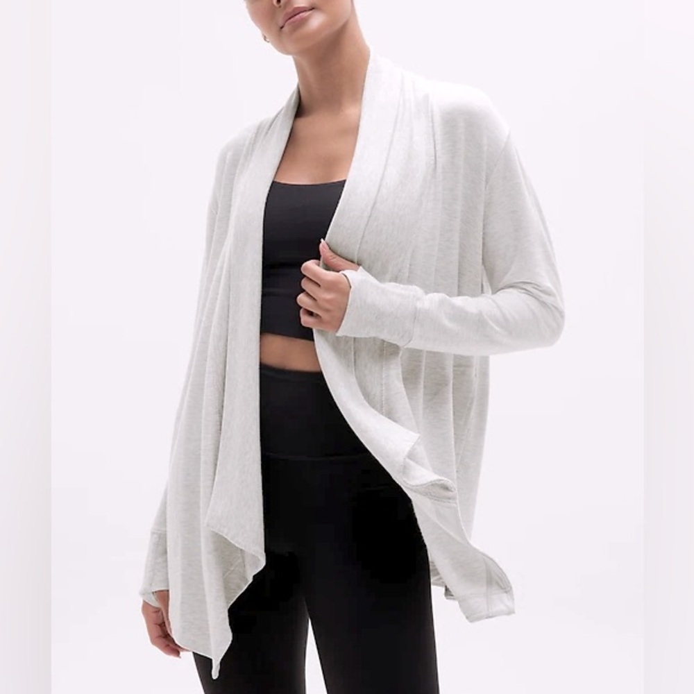 Nwt ATHLETA Pranayama ll Wrap Cardigan Grey